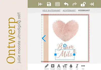 Pas het ontwerp zelf aan