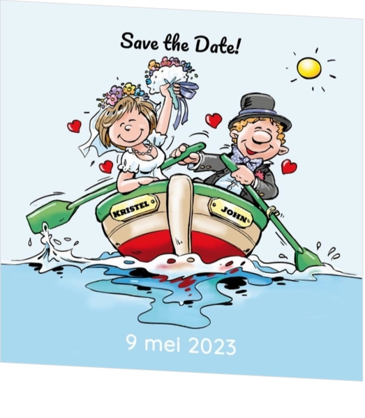 Save the Date - Huwelijksbootje