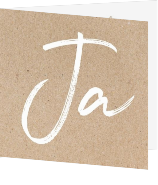Trouwkaarten typografisch - trouwkaart LCT027