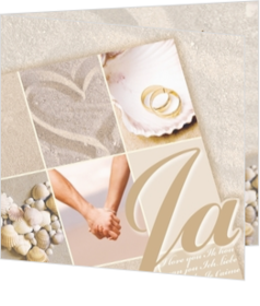 Bruiloft uitnodigingen collectie - trouwkaart 124088BA
