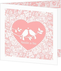 Romantische trouwkaarten - trouwkaart 126005BEA
