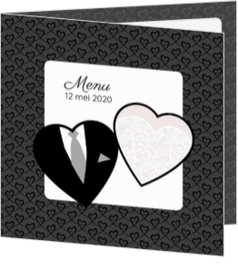 Menukaarten voor jullie bruiloft - trouwkaart 1260024