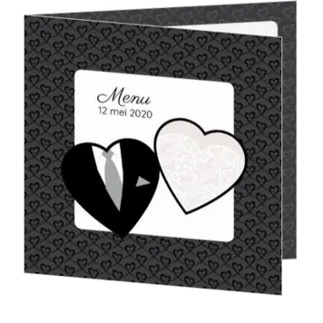 Menukaart - Man & vrouw 1260024