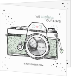 Trouwkaarten met een eigen foto - trouwkaart 202031-00