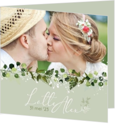 Romantische trouwkaarten - trouwkaart 202037-00