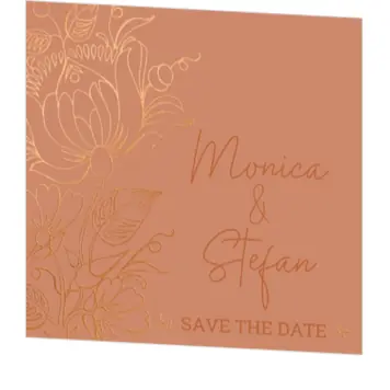 Save the Date - Chic bloemmotief