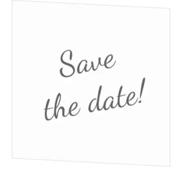 Save the date kaart vierkant