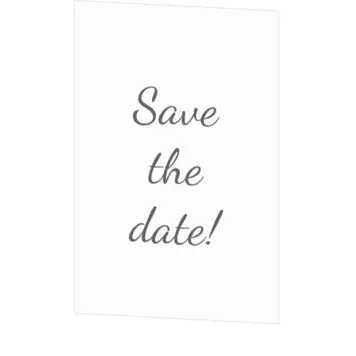 Save the date kaart staand