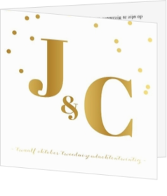Bruiloft uitnodigingen collectie - trouwkaart LCT170