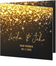 Gouden trouwkaarten - trouwkaart LCT062