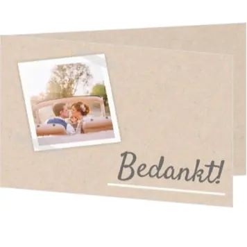 Kraft bedankkaart met foto