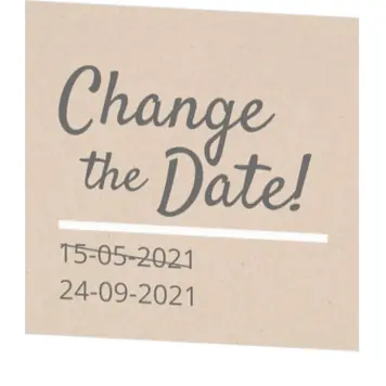 Change the date kaart kraft