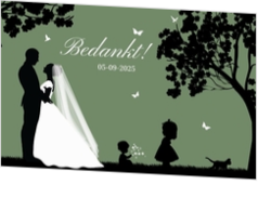 Bedankkaartjes voor jullie bruiloft - trouwkaart LCT282-3_bk