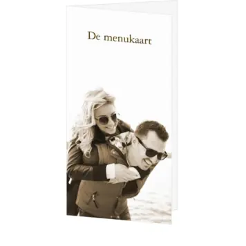 Menukaart sepia