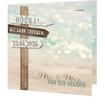 Trouwkaart take me to Ibiza