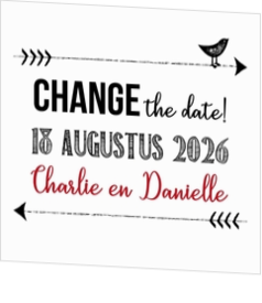 Save/Change the date kaarten - trouwkaart LCT046_ck
