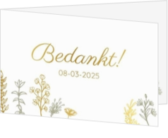 Bedankkaartjes voor jullie bruiloft - trouwkaart LCT280_bk