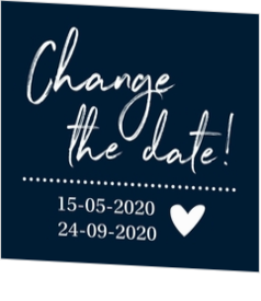 Save/Change the date kaarten - trouwkaart LCT321_ck
