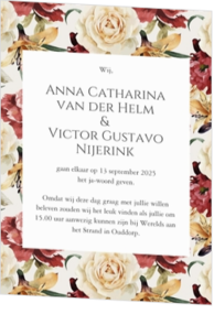 Bruiloft uitnodigingen collectie - trouwkaart LCT098