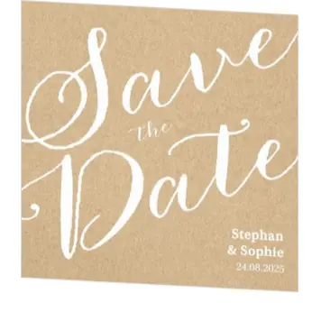 Enkele Save the date kaart kraft