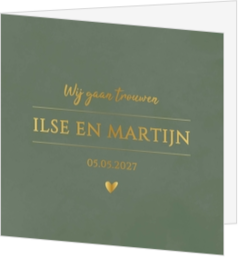 Bruiloft uitnodigingen collectie - trouwkaart LCM589