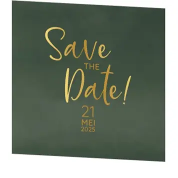 Save the Date - Stijlvol groen