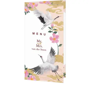 Menukaart - Kraanvogels