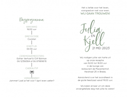 Trouwkaarten typografisch - trouwkaart 212013-00