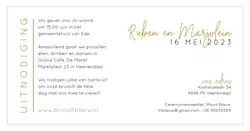 Huwelijkskaart - Mr & Mrs