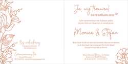 Ontwerpen moderne trouwkaarten - trouwkaart 212019-00