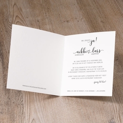 Bruiloft uitnodigingen collectie - trouwkaart 620025