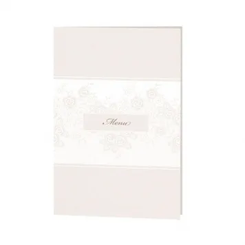 Trouwkaart Menukaart Bloemenprint
