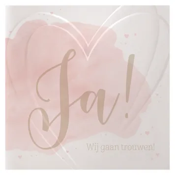 Trouwkaart Watercolor love