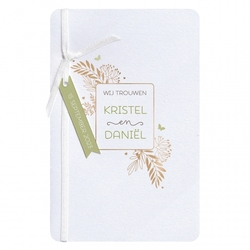 Trouwkaarten met Botanisch thema - trouwkaart 729206
