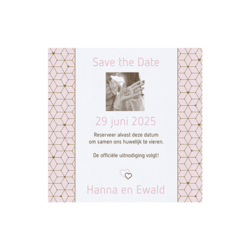 Trouwkaart Save the date I love you