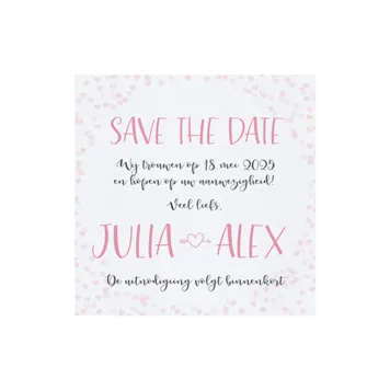 Trouwkaart Save the date Slinger