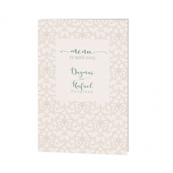 Menukaarten voor jullie bruiloft - trouwkaart 7296001