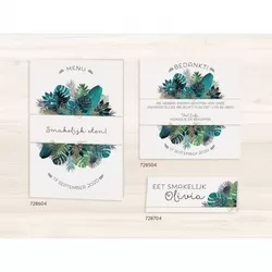 Trouwkaart Botanische varens