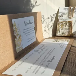 Trouwkaart Gouden varens