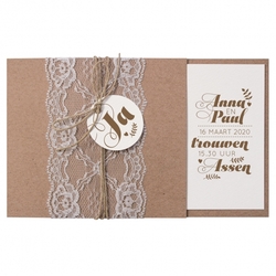 Romantische trouwkaarten - trouwkaart 728026