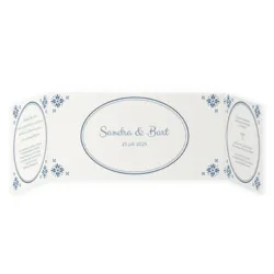 Trouwkaart Boer en Boerin Delfts Blauw