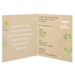 Trouwkaarten met Botanisch thema - trouwkaart LCT065