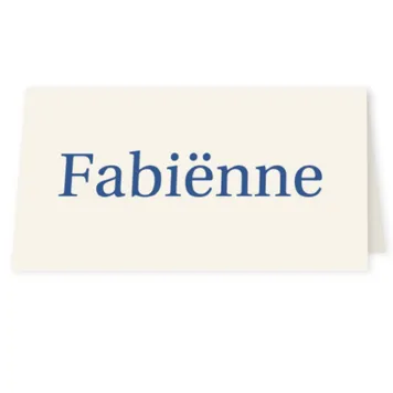 Tafelkaart typografisch blauw