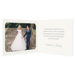 Bedankkaartjes voor jullie bruiloft - trouwkaart LCT056-2_bk