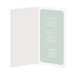 Menukaart oud groen met witte balk