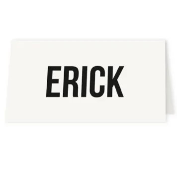 Tafelkaart typografie strak
