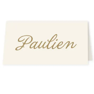 Tafelkaart goud kleur met hart