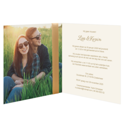 Bruiloft uitnodigingen collectie - trouwkaart LCT151