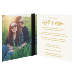 Bruiloft uitnodigingen collectie - trouwkaart LCT153
