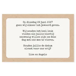 Save the date post